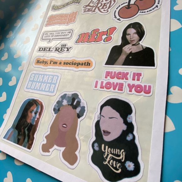 Lana Del Rey Stickers - Picture 3 of 12